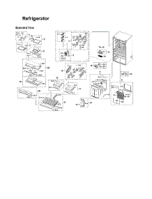 Refrigerator Parts parts for Samsung Bottom-Mount Refrigerator RF23R6201SG/AA-50 from AppliancePartsPros.com