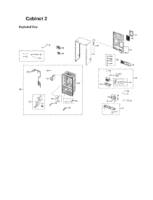 Cabinet 2 Parts parts for Samsung Bottom-Mount Refrigerator RF23R6201SG/AA-50 from AppliancePartsPros.com