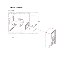 Freezer Door Parts parts for Samsung Bottom-Mount Refrigerator RF23R6201SG/AA-50 from AppliancePartsPros.com