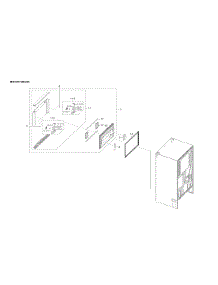Freezer Door Parts parts for Samsung Bottom-Mount Refrigerator RF23R6201SR/AA-00 from AppliancePartsPros.com