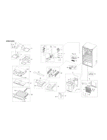 Refrigerator Parts parts for Samsung Bottom-Mount Refrigerator RF23R6201SR/AA-50 from AppliancePartsPros.com