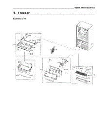 Freezer Parts parts for Samsung Bottom-Mount Refrigerator RF23R6201SR/AA-51 from AppliancePartsPros.com