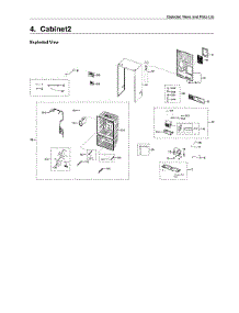 Cabinet 2 Parts parts for Samsung Bottom-Mount Refrigerator RF23R6201SR/AA-51 from AppliancePartsPros.com