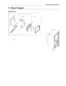 Freezer Door Parts parts for Samsung Bottom-Mount Refrigerator RF23R6201SR/AA-51 from AppliancePartsPros.com