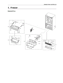 Freezer Parts parts for Samsung Bottom-Mount Refrigerator RF23R6201SR/AA-52 from AppliancePartsPros.com