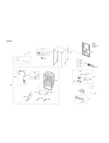 Cabinet 2 Parts parts for Samsung Bottom-Mount Refrigerator RF23R6201SR/AA-55 from AppliancePartsPros.com
