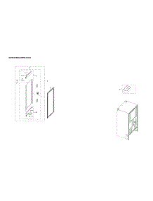 Right Refrigerator Door Parts parts for Samsung Bottom-Mount Refrigerator RF23R6201SR/AA-55 from AppliancePartsPros.com