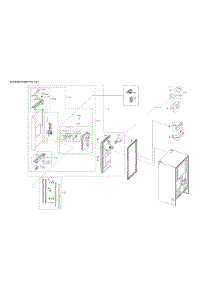 Left Refrigerator Door Parts parts for Samsung Bottom-Mount Refrigerator RF23R6201SR/AA-56 from AppliancePartsPros.com