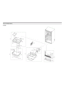 Freezer Parts parts for Samsung Bottom-Mount Refrigerator RF23R6201WW/AA-00 from AppliancePartsPros.com