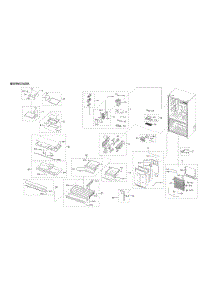 Refrigerator Parts parts for Samsung Bottom-Mount Refrigerator RF23R6301SR/AA-00 from AppliancePartsPros.com