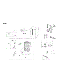 Cabinet 2 Parts parts for Samsung Bottom-Mount Refrigerator RF23R6301SR/AA-00 from AppliancePartsPros.com