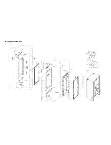 Right Refrigerator Door Parts parts for Samsung Bottom-Mount Refrigerator RF23R6301SR/AA-00 from AppliancePartsPros.com