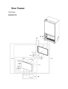Freezer Door Parts parts for Samsung Bottom-Mount Refrigerator RF24BB6200AP/AA-00 from AppliancePartsPros.com