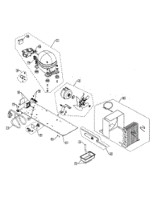 Compressor parts for  Refrigerator RF24R-70880 from AppliancePartsPros.com