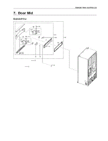 Mid Door Parts parts for Samsung Bottom-Mount Refrigerator RF24R7201SG/AA-00 from AppliancePartsPros.com