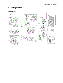 Refrigerator Parts parts for Samsung Bottom-Mount Refrigerator RF24R7201SR/AA-00 from AppliancePartsPros.com