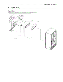 Mid Door Parts parts for Samsung Bottom-Mount Refrigerator RF24R7201SR/AA-00 from AppliancePartsPros.com