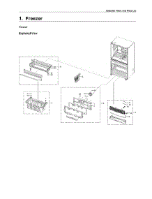 Freezer Parts parts for Samsung Bottom-Mount Refrigerator RF24R7201SR/AA-01 from AppliancePartsPros.com