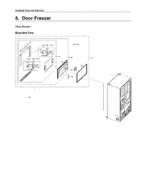 Freezer Door Parts parts for Samsung Bottom-Mount Refrigerator RF24R7201SR/AA-01 from AppliancePartsPros.com