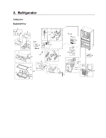 Refrigerator Parts parts for Samsung Bottom-Mount Refrigerator RF24R7201SR/AA-02 from AppliancePartsPros.com