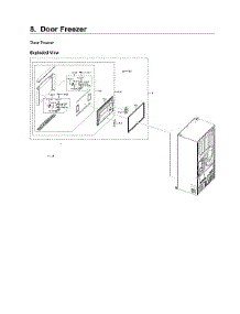 Freezer Door Parts parts for Samsung Bottom-Mount Refrigerator RF24R7201SR/AA-02 from AppliancePartsPros.com