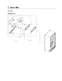 Mid Door Parts parts for Samsung Bottom-Mount Refrigerator RF24R7201SR/AA-03 from AppliancePartsPros.com