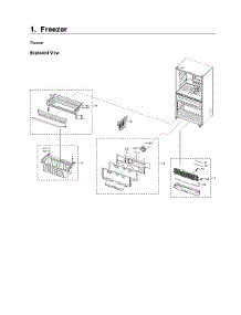Freezer Parts parts for Samsung Bottom-Mount Refrigerator RF24R7201SR/AA-04 from AppliancePartsPros.com