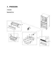 Freezer Parts parts for Samsung Bottom-Mount Refrigerator RF24R7201SR/AA-05 from AppliancePartsPros.com