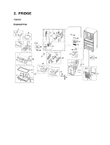 Refrigerator Parts parts for Samsung Bottom-Mount Refrigerator RF24R7201SR/AA-05 from AppliancePartsPros.com