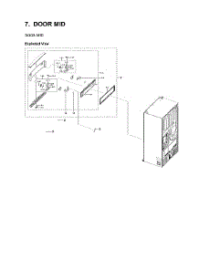 Mid Door Parts parts for Samsung Bottom-Mount Refrigerator RF24R7201SR/AA-05 from AppliancePartsPros.com