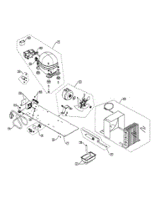 Compressor parts for  Refrigerator RF24T-70881 from AppliancePartsPros.com