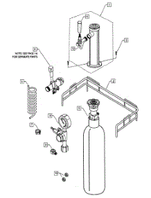 Dispenser parts for  Refrigerator RF24T-70881 from AppliancePartsPros.com