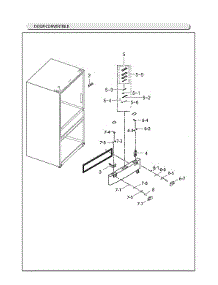 Convertible Door Parts parts for Samsung Bottom-Mount Refrigerator RF25HMEDBSG/AA-03 from AppliancePartsPros.com