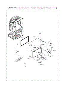Freezer Door Parts parts for Samsung Bottom-Mount Refrigerator RF25HMEDBSR/AA-12 from AppliancePartsPros.com
