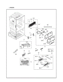 Freezer Parts parts for Samsung Bottom-Mount Refrigerator RF25HMEDBSR/AA-13 from AppliancePartsPros.com