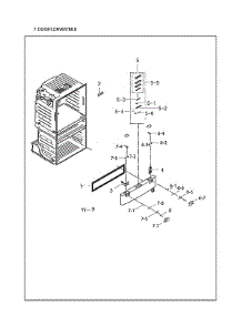 Convertible Door Parts parts for Samsung Bottom-Mount Refrigerator RF25HMEDBSR/AA-13 from AppliancePartsPros.com