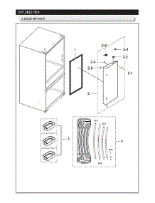 Refrigerator Right Door Parts parts for Samsung Bottom-Mount Refrigerator RF25HMIDBSG/AA-00 from AppliancePartsPros.com