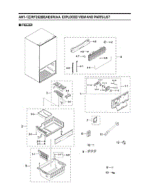 Freezer Parts parts for Samsung Bottom-Mount Refrigerator RF262BEAESR/AA-00 from AppliancePartsPros.com