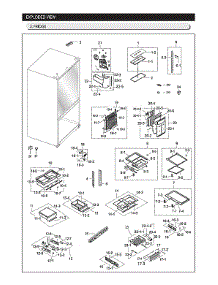 Refrigerator Parts parts for Samsung Bottom-Mount Refrigerator RF263BEAESR/AA-05 from AppliancePartsPros.com