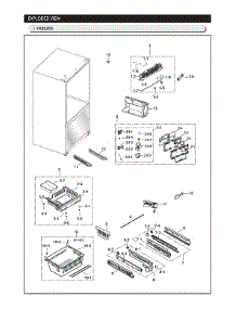 Freezer parts for Samsung Bottom-Mount Refrigerator RF263TEAESG/AA-04 from AppliancePartsPros.com