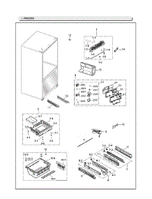 Freezer Parts parts for Samsung Bottom-Mount Refrigerator RF263TEAESR/AA-07 from AppliancePartsPros.com