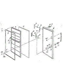 Door parts for Northland Upright Freezer RF265/1486 from AppliancePartsPros.com