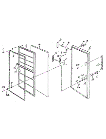Door parts for Northland Upright Freezer RF265B/1720 from AppliancePartsPros.com