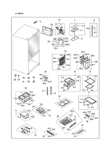 Refrigerator Parts parts for Samsung Bottom-Mount Refrigerator RF265BEAESR/AA-01 from AppliancePartsPros.com