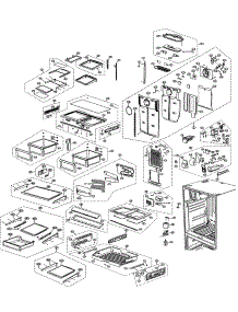 Refrigerator parts for Samsung Bottom-Mount Refrigerator RF26VADBP/XAA-00 from AppliancePartsPros.com