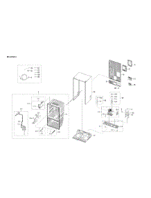 Cabinet 2 Parts parts for Samsung Bottom-Mount Refrigerator RF27T5201WW/AA-00 from AppliancePartsPros.com