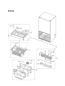 Freezer Parts parts for Samsung Bottom-Mount Refrigerator RF27T5241SR/AA-52 from AppliancePartsPros.com