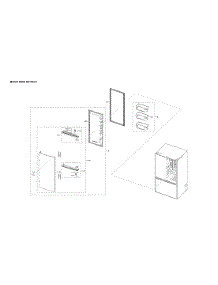 Refrigerator Right Door Parts parts for Samsung Bottom-Mount Refrigerator RF27T5241SR/AA-52 from AppliancePartsPros.com