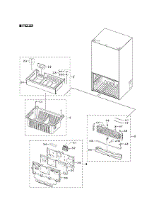 Freezer Parts parts for Samsung Bottom-Mount Refrigerator RF27T5501SR/AA-00 from AppliancePartsPros.com