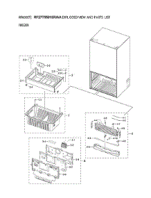 Freezer Parts parts for Samsung Bottom-Mount Refrigerator RF27T5501SR/AA-01 from AppliancePartsPros.com